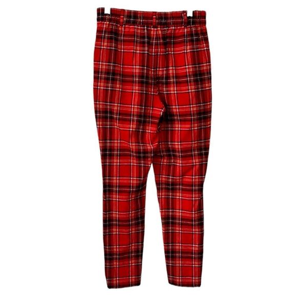 Urban outfitters, red, black and yellow plaid, high-rise pants, size small - Picture 2 of 12